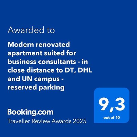 Modern Renovated Apartment Suited For Business Consultants - In Close Distance To Dt, Dhl And Un Campus - Reserved Parking Bonn Ngoại thất bức ảnh